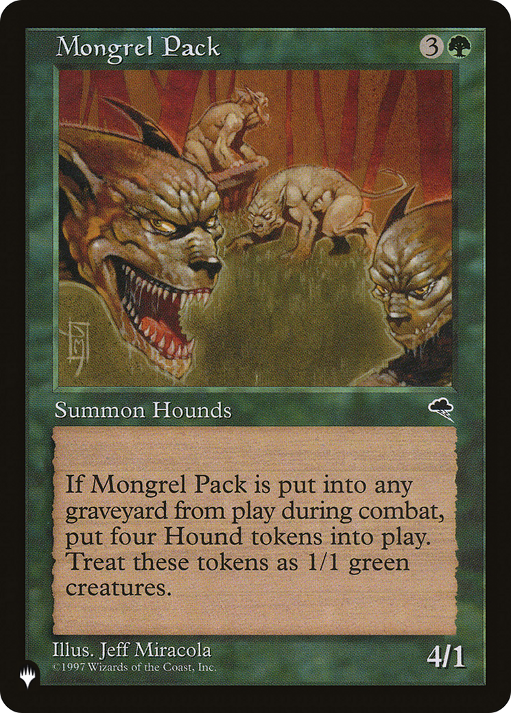 Pack Mongrel [La liste] 