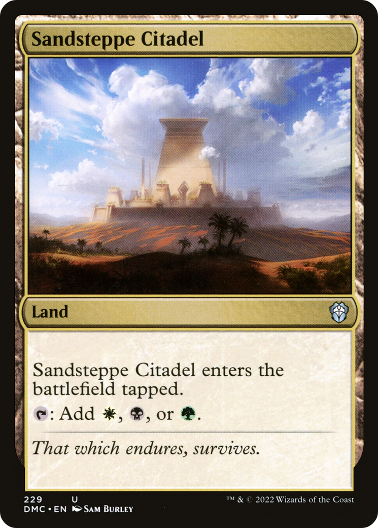 Citadelle de la steppe de sable [Commandant uni de Dominaria] 