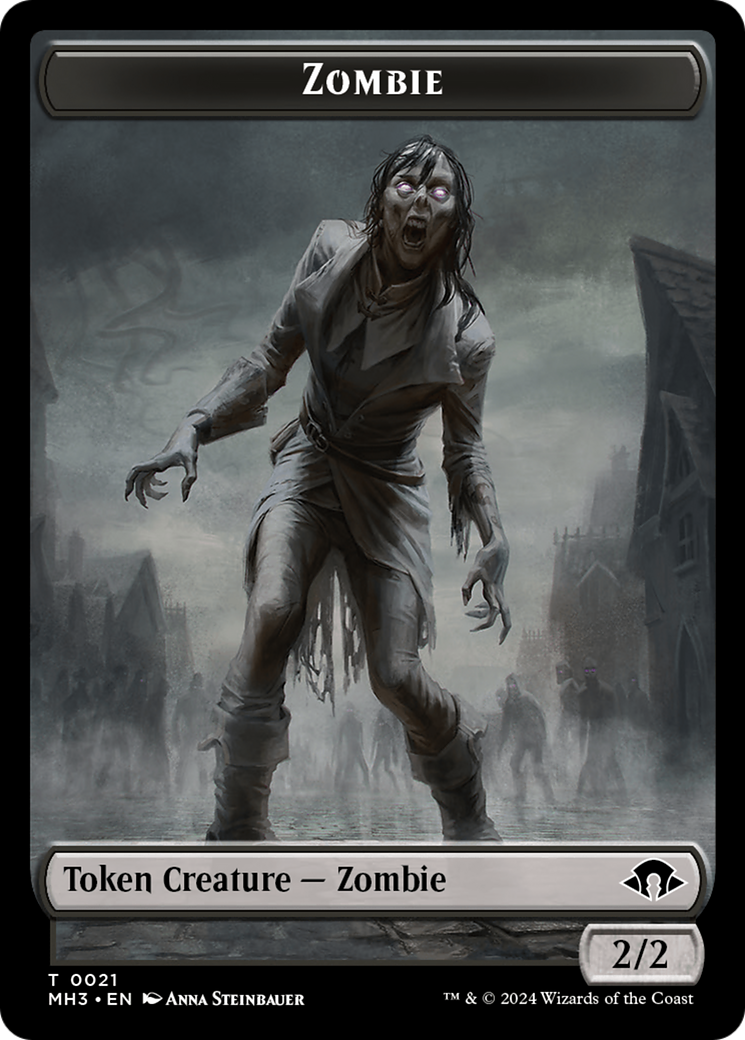 Zombie // Insecte (0027) Jeton double face [Modern Horizons 3 Tokens] 