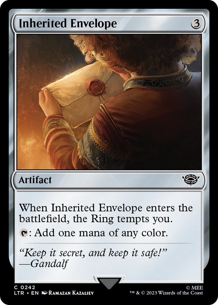 Enveloppe héritée [Le Seigneur des Anneaux : Les Contes de la Terre du Milieu] 