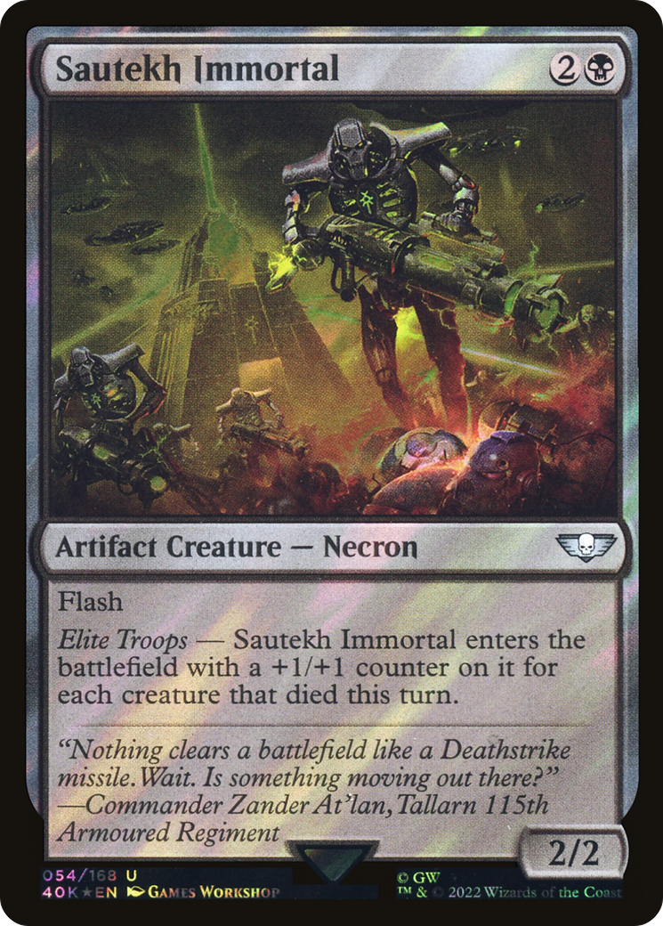 Sautekh Immortel (Surge Foil) [Warhammer 40,000] 