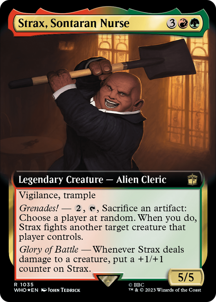 Strax, infirmière Sontarienne (Art étendu) (Surge Foil) [Doctor Who] 