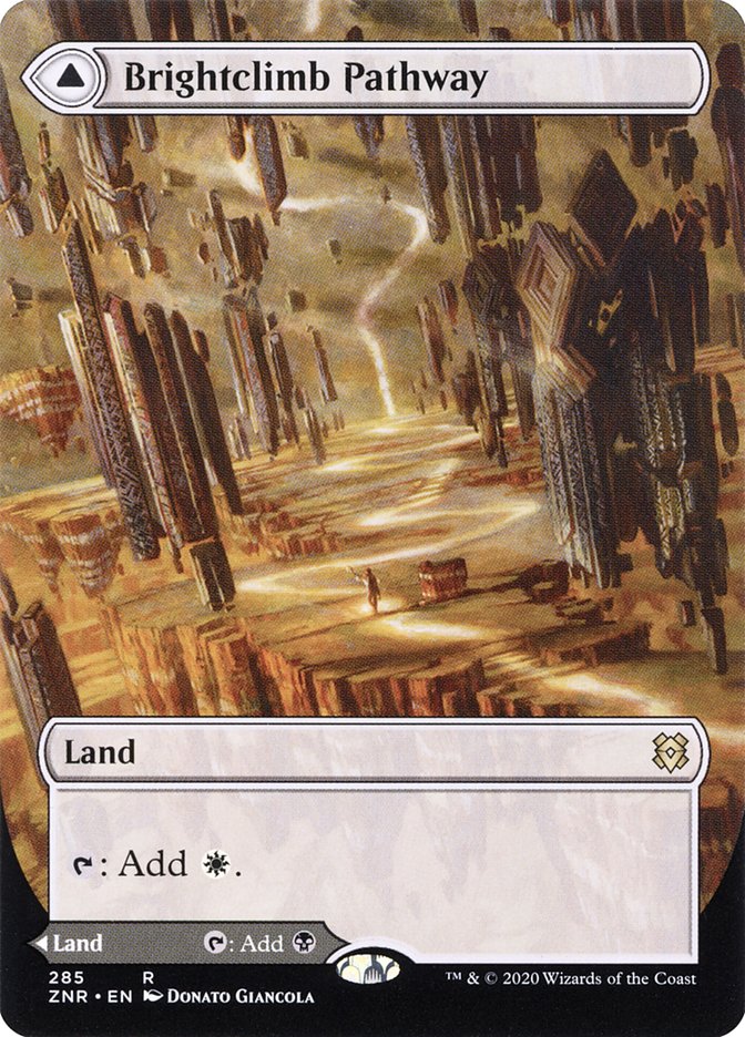 Brightclimb Pathway (Borderless) (ZNR-285) - Zendikar Rising: (Showcase) (Borderless)