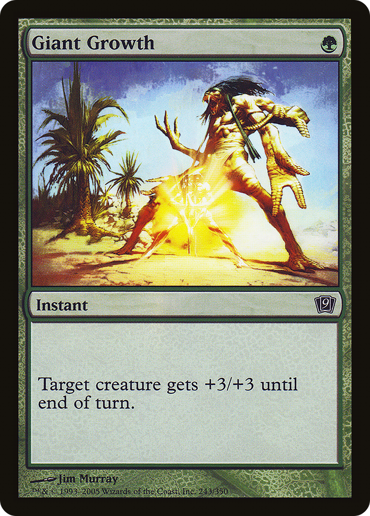 Giant Growth (9ED-243★) - 9th Edition Foil