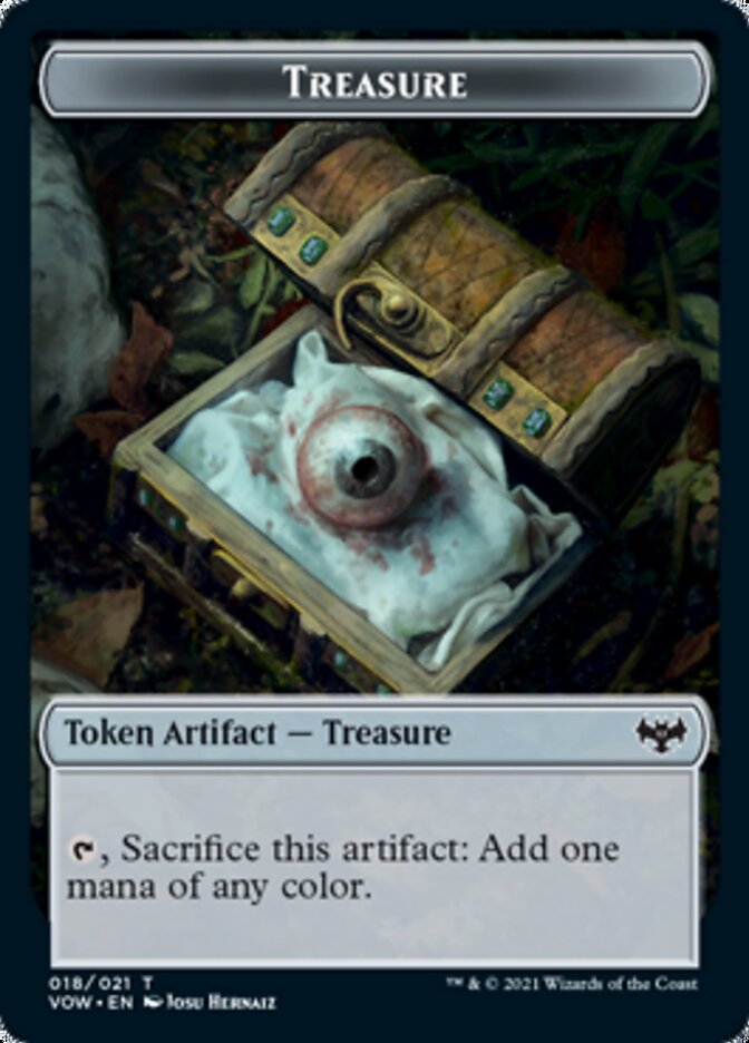 Loup (011) // Jeton trésor double face [Innistrad : jetons de vœux pourpres] 