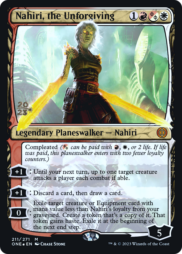 Nahiri, l'Impardonnante [Phyrexia : All Will Be One Promos Avant-première] 