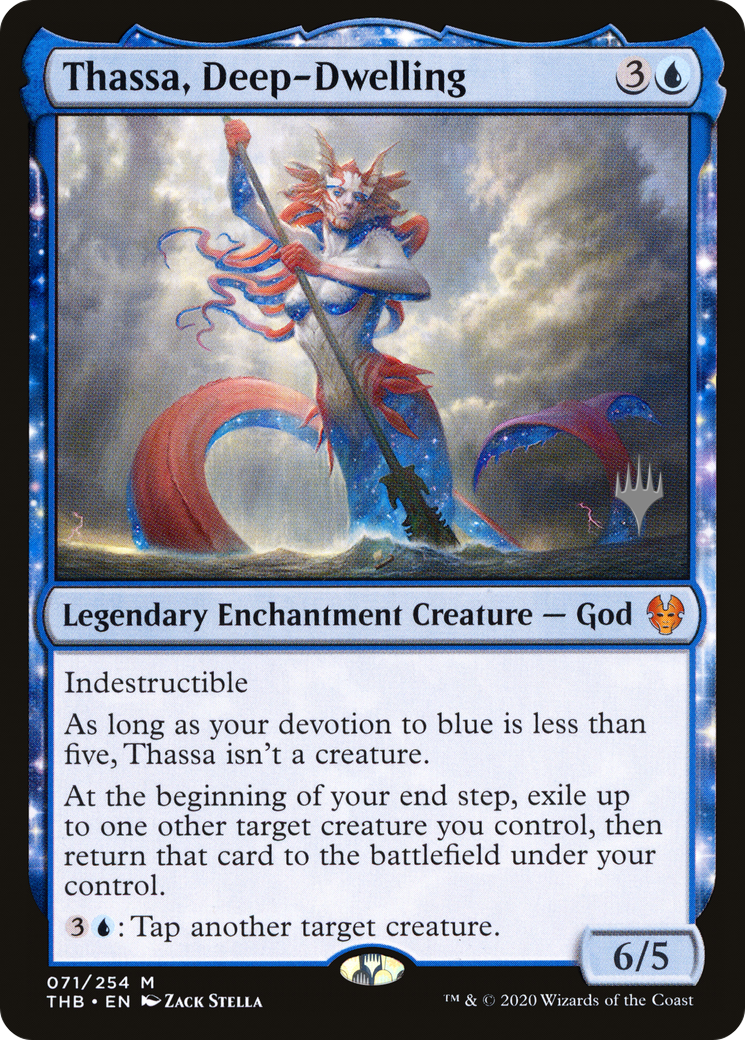 Thassa, Deep-Dwelling (Pack promotionnel) [Theros Beyond Death Promos] 