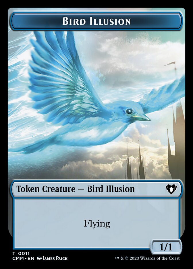 Mécanoptère // Jeton double face Bird Illusion [Jetons Commander Masters] 