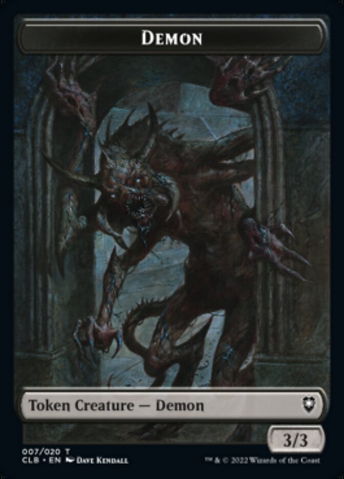 Trésor // Jeton démon double face [Commander Legends : Battle for Baldur's Gate Tokens] 