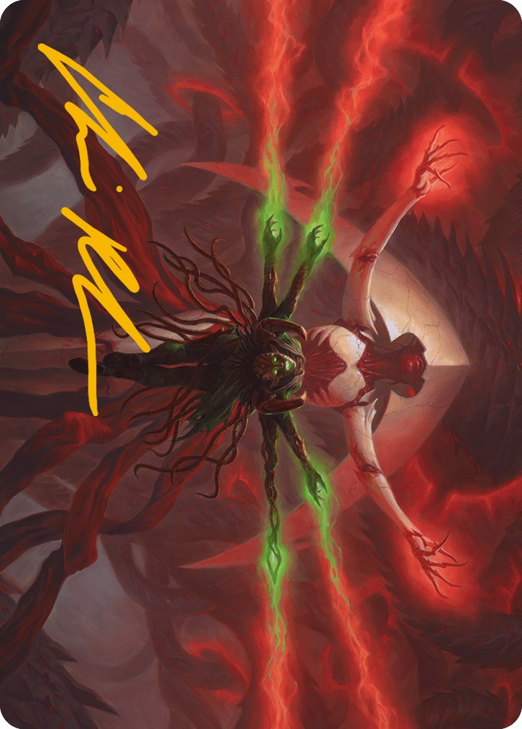 All Will Be One Art Card (Signature estampillée or) [Phyrexia : All Will Be One Art Series] 