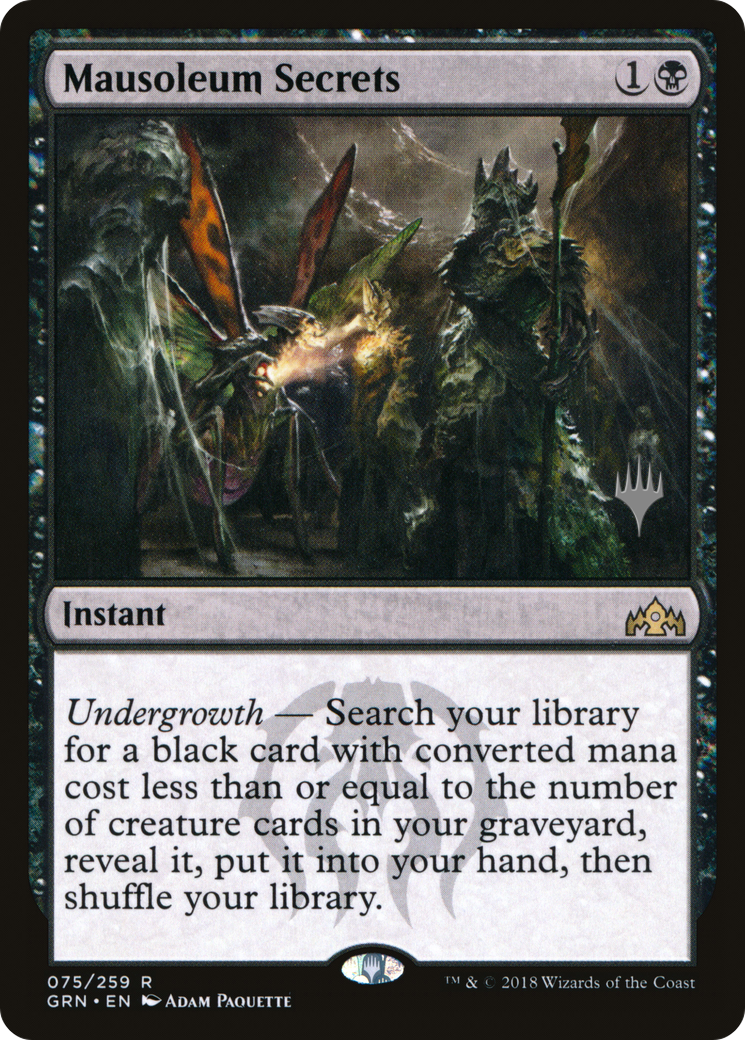 Secrets du mausolée (Pack promotionnel) [Promos des Guildes de Ravnica] 