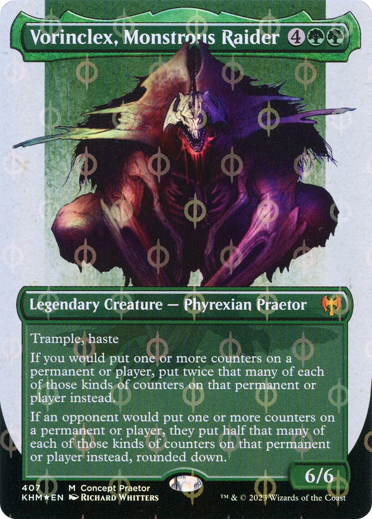 Vorinclex, Monstrous Raider (Feuille étape et complète des Praetors Concept sans frontières) [Phyrexia : Tous seront un] 