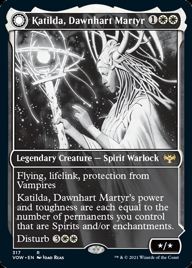 Katilda, martyre de Dawnhart // L'aube montante de Katilda (Showcase Eternal Night) [Innistrad : Crimson Vow] 