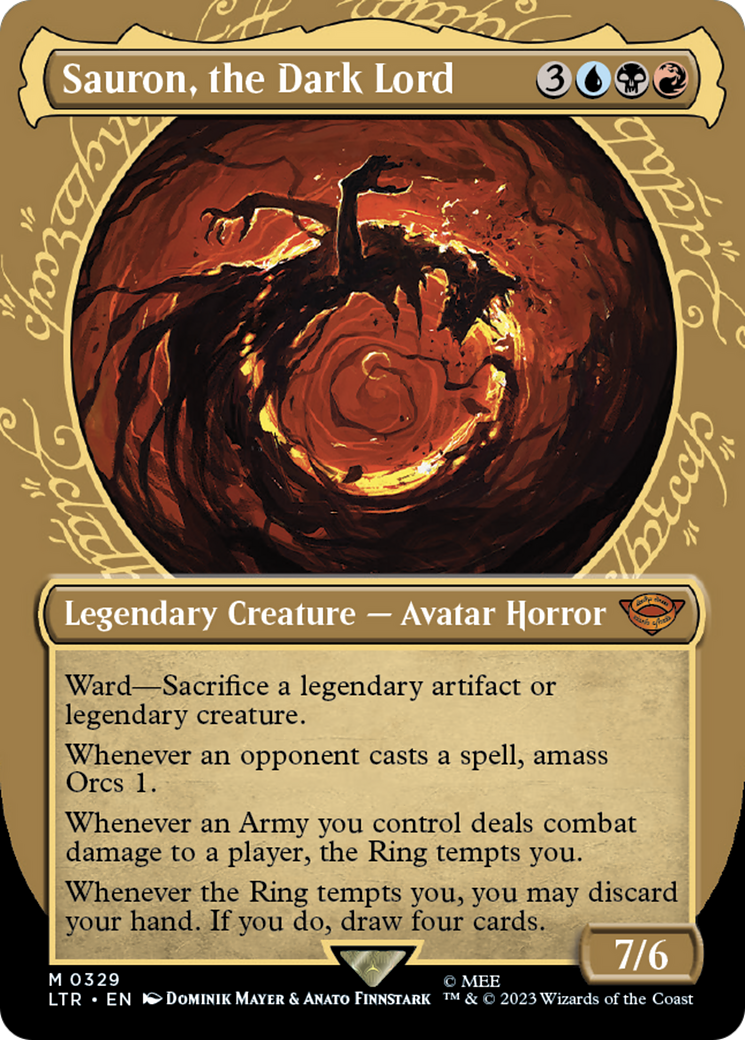 Sauron, le Seigneur des Ténèbres (Showcase Ring Frame) [Le Seigneur des Anneaux : Contes de la Terre du Milieu] 