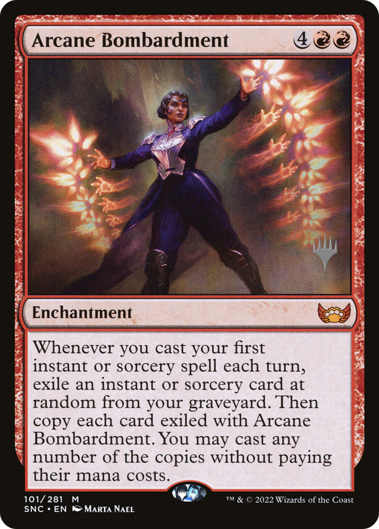 Arcane Bombardment (Pack promotionnel) [Streets of New Capenna Promos] 