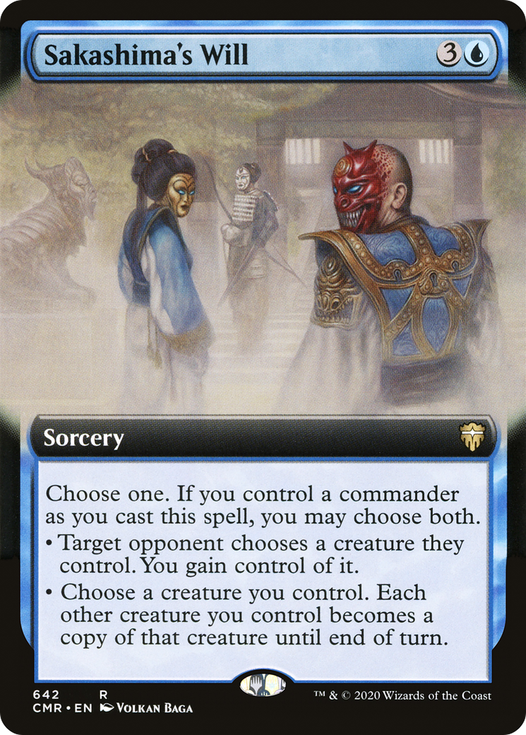 Volonté de Sakashima (art étendu) [Commander Legends] 