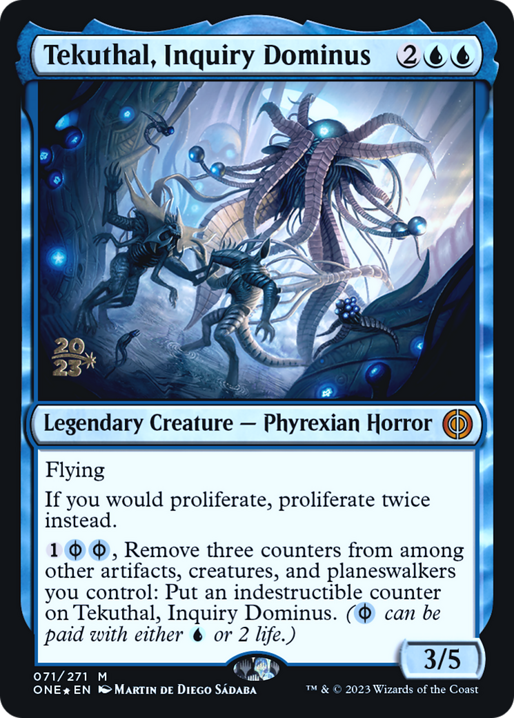 Tekuthal, Inquiry Dominus [Phyrexia : All Will Be One Promos Avant-première] 