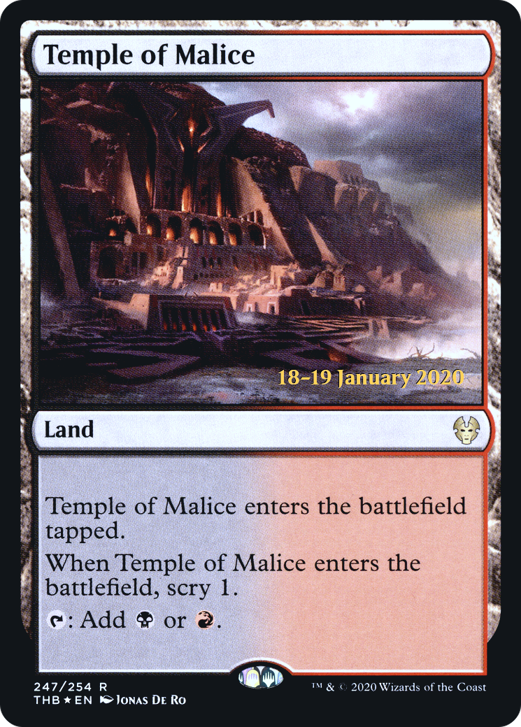 Temple de la Malice [Avant-première promotionnelle de Theros Beyond Death] 
