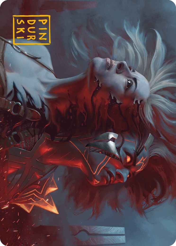 Carte artistique Thrill of Possibilité (signature estampillée or) [Phyrexia : All Will Be One Art Series] 