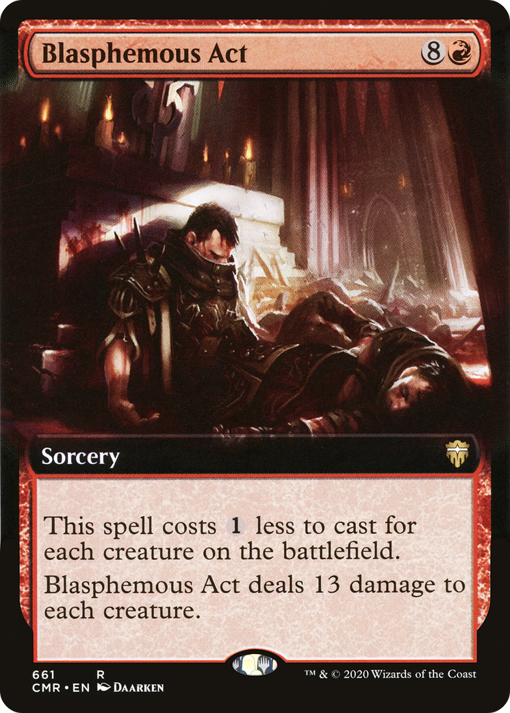 Acte blasphématoire (art étendu) [Commander Legends] 