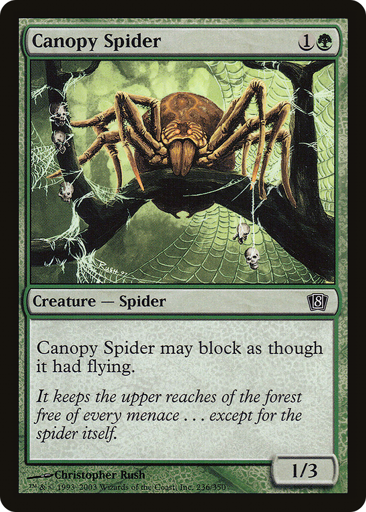 Canopy Spider (8ED-236★) - 8th Edition Foil