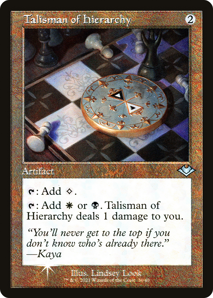 Talisman de la hiérarchie (Rétro) [Horizons modernes] 