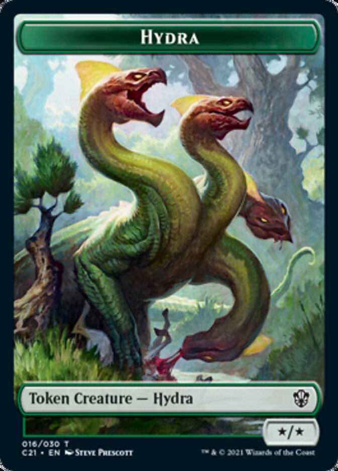Hydra // Jeton double face sanglier [Jetons Commander 2021] 