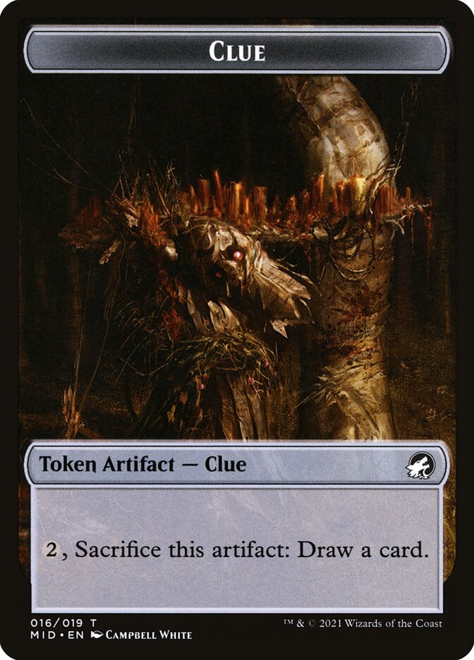 Loup (013) // Indice (016) Jeton double face [Challenger Decks 2022 Jetons] 