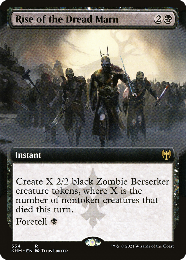 Rise of the Dread Marn (KHM-354) - Kaldheim: (Extended Art)