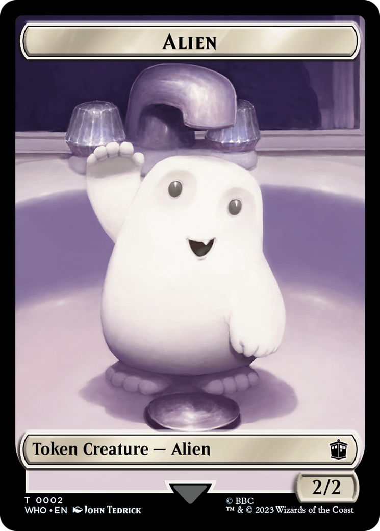 Alien // Jeton double face dinosaure [Doctor Who Tokens] 