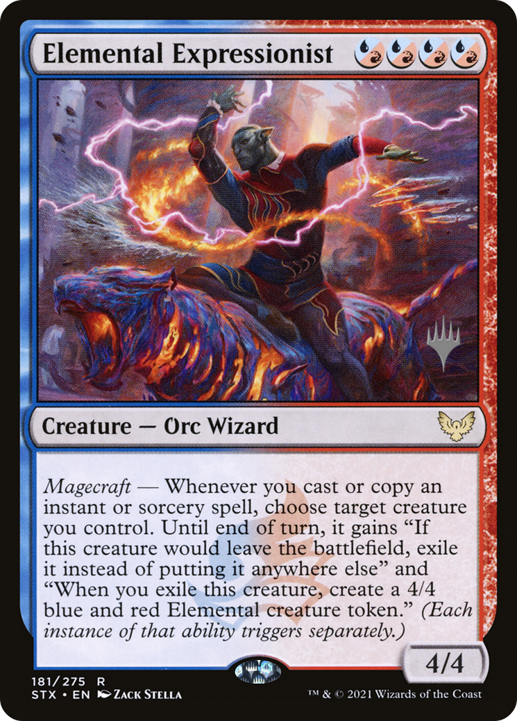 Expressionniste élémentaire (Pack promotionnel) [Strixhaven : Promos de l'École des Mages] 