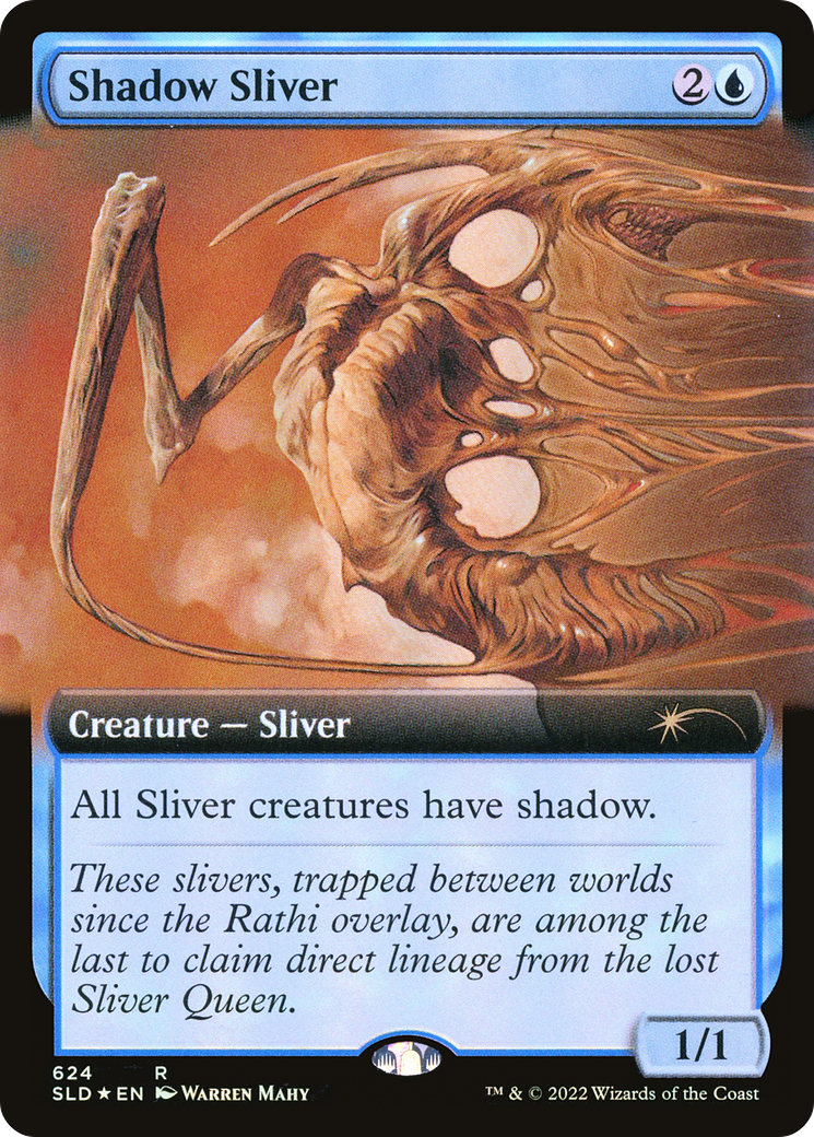 Shadow Sliver (SLD-624) - Secret Lair Drop: (Extended Art) Foil