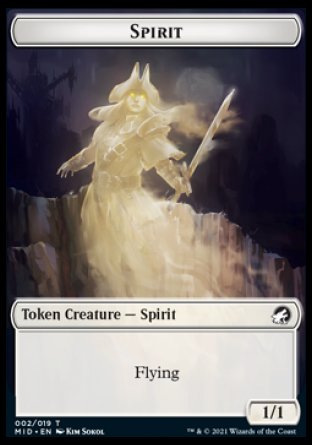 Loup // Jeton spirituel double face [Innistrad : jetons de chasse de minuit] 