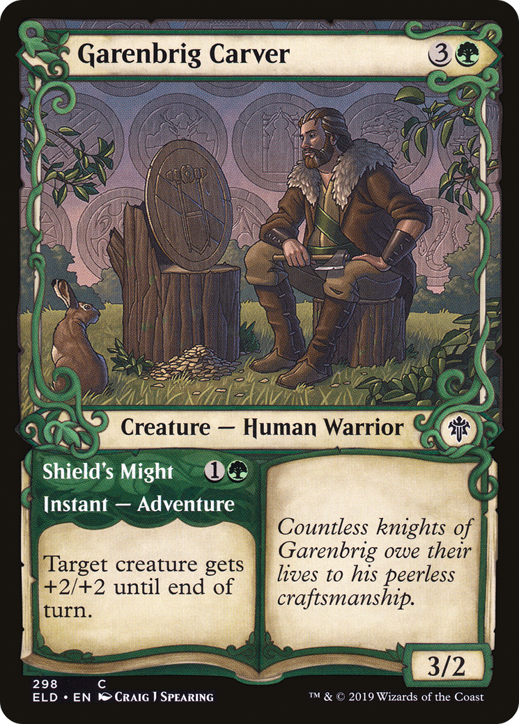 Garenbrig Carver // Puissance du Bouclier (Vitrine) [Trône d'Eldraine] 