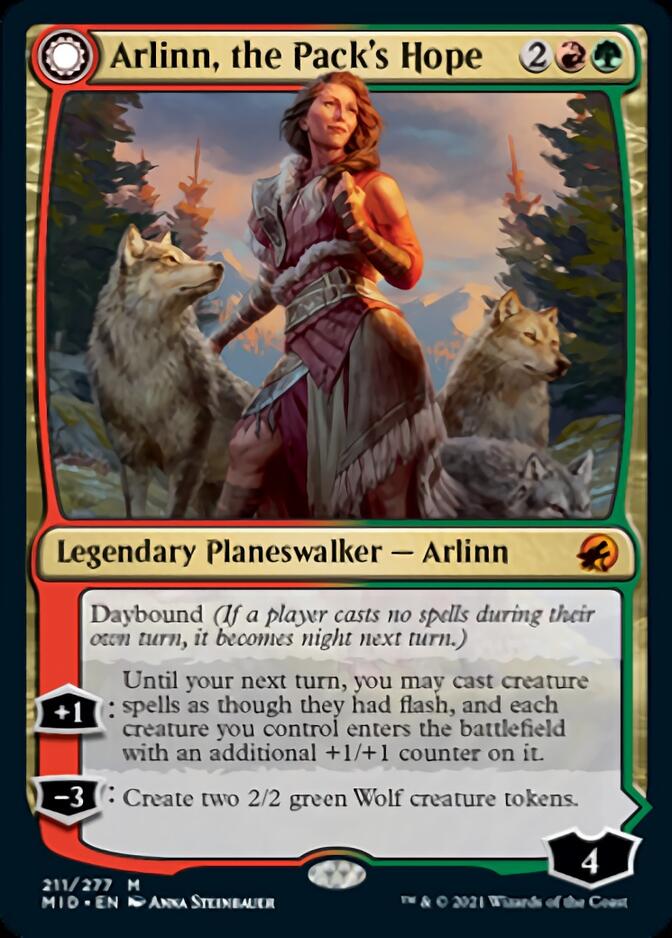 Arlinn, the Pack's Hope (MID-211) - Innistrad: Midnight Hunt: (Double Faced Transform)