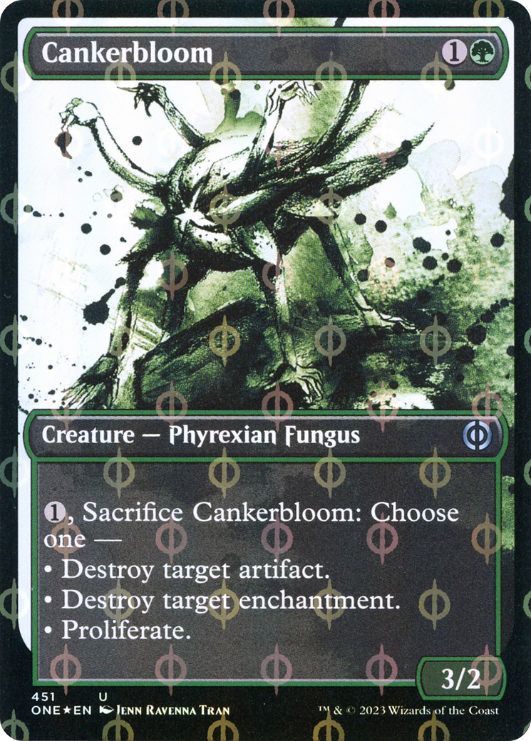 Cankerbloom (Showcase Ichor Step-and-Compleat Foil) [Phyrexia : Tous seront un] 