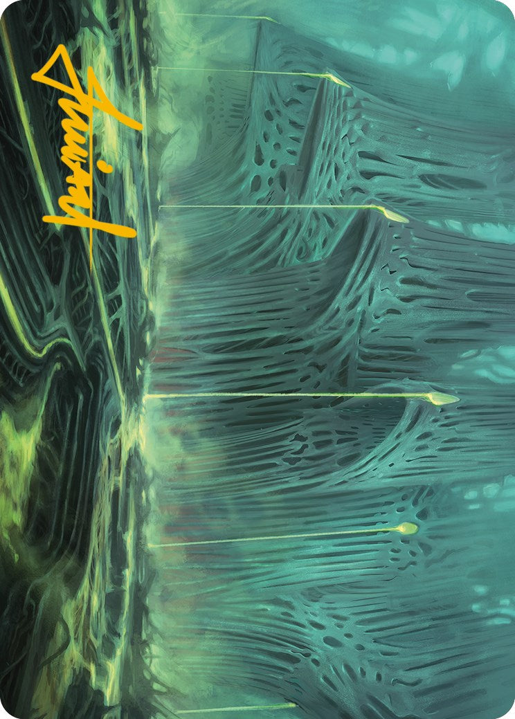 Carte d'art des marais (signature estampillée or) [Phyrexia : All Will Be One Art Series] 