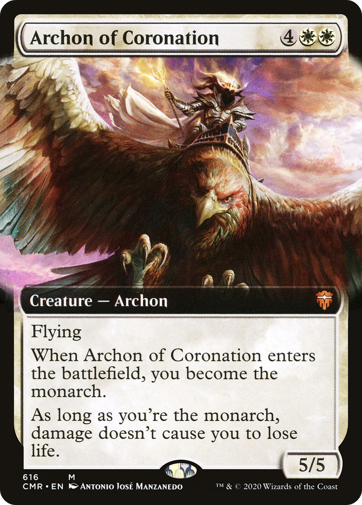 Archonte du couronnement (art étendu) [Commander Legends] 