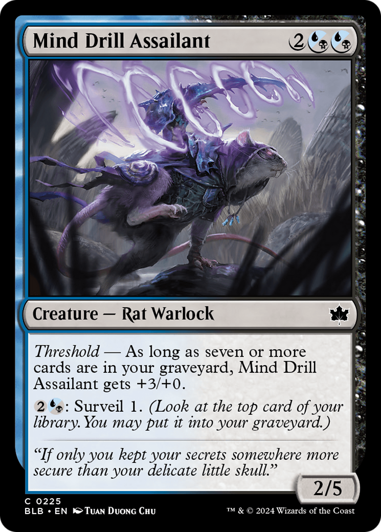 Mind Drill Assailant (BLB-225) - Bloomburrow