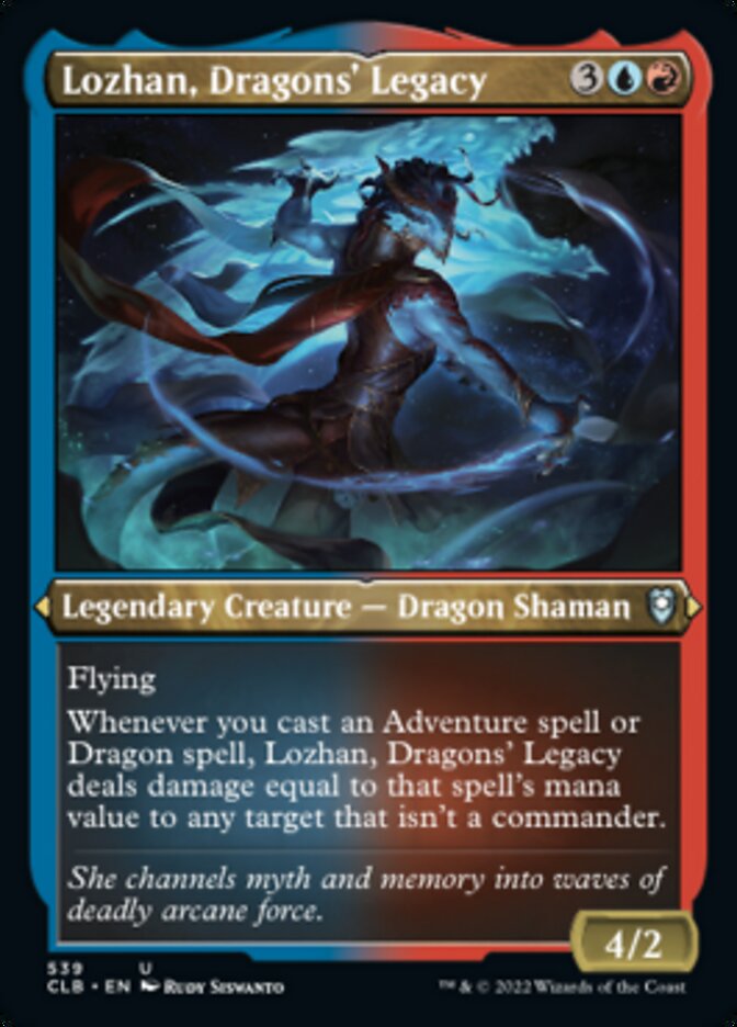 Lozhan, Dragons' Legacy (Foil Etched) [Commander Legends : Bataille de Baldur's Gate] 