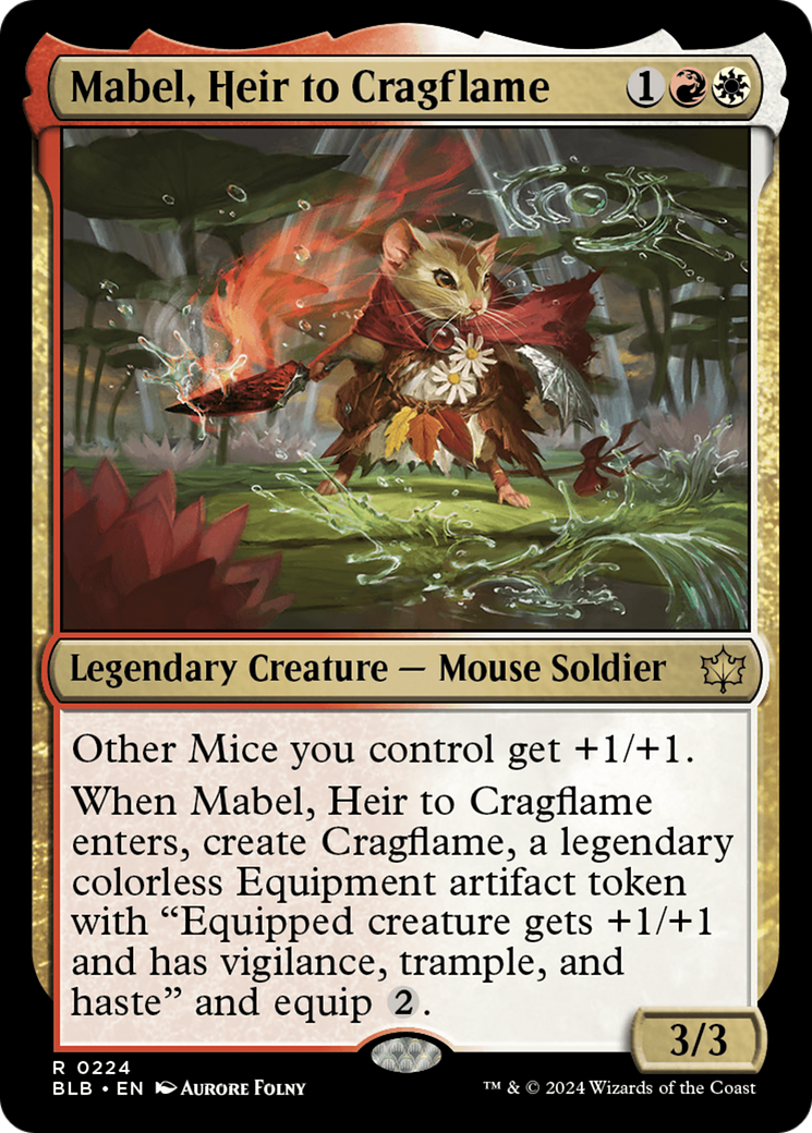 Mabel, héritière de Cragflame [Bloomburrow] 