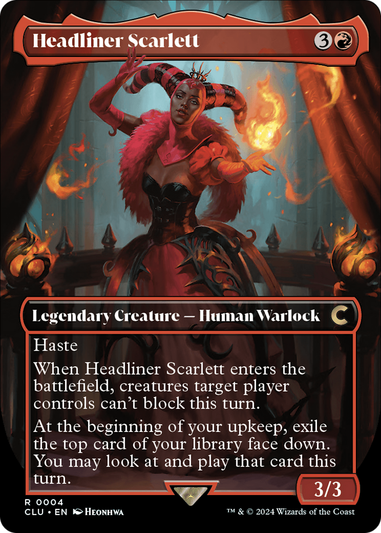 Tête d'affiche Scarlett (Borderless) [Ravnica: Clue Edition] 