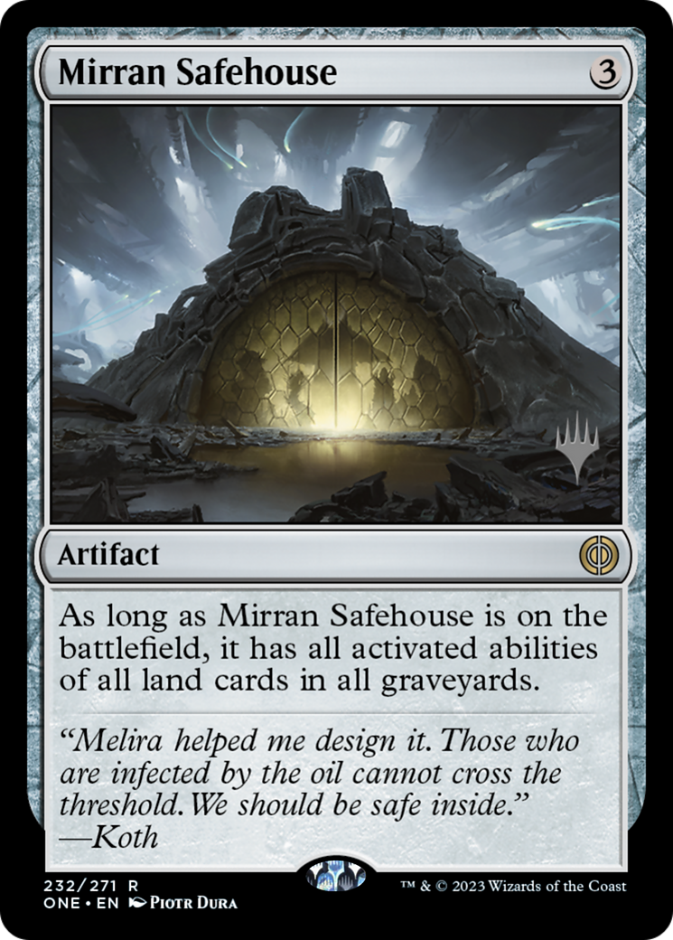 Mirran Safehouse (Pack promotionnel) [Phyrexia : All Will Be One Promos] 