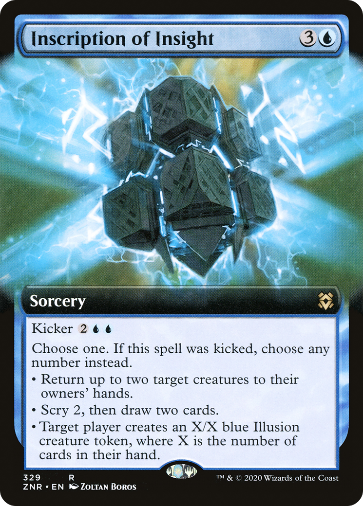 Inscription de la perspicacité (art étendu) [Zendikar Rising] 