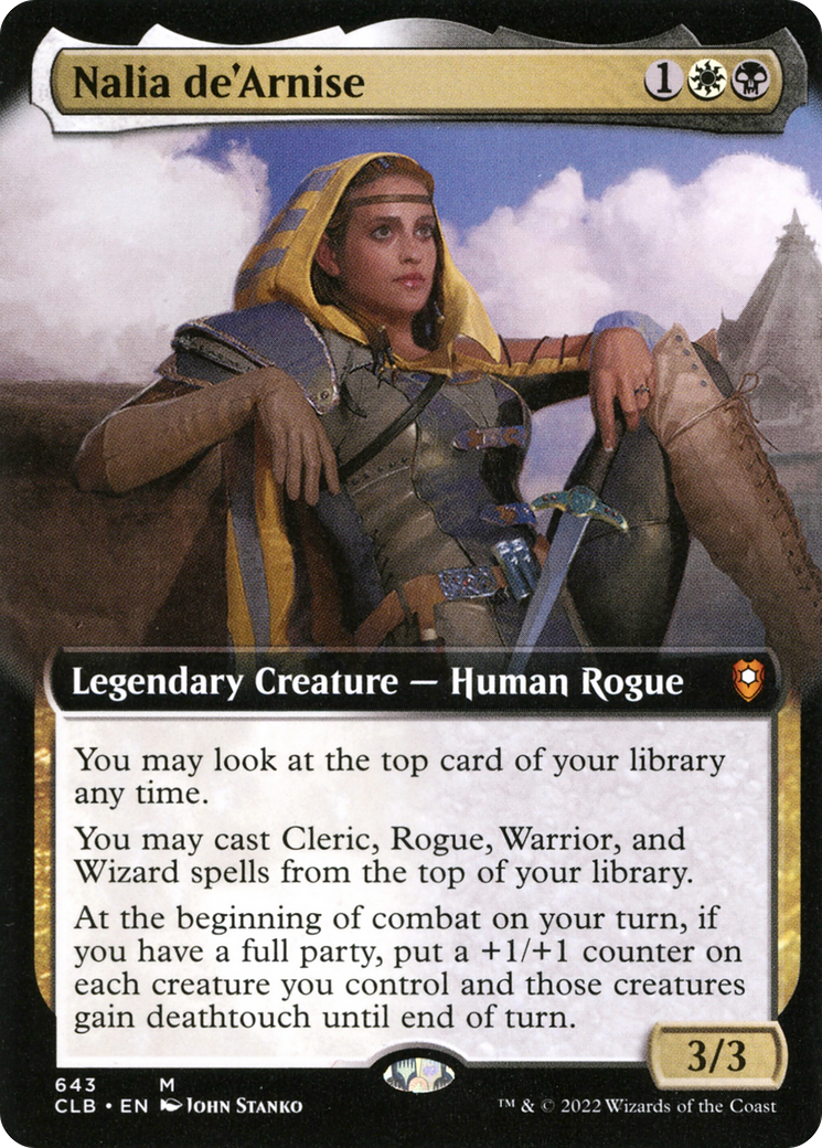 Nalia de'Arnise (Art étendu) [Commander Legends : Bataille de Baldur's Gate] 