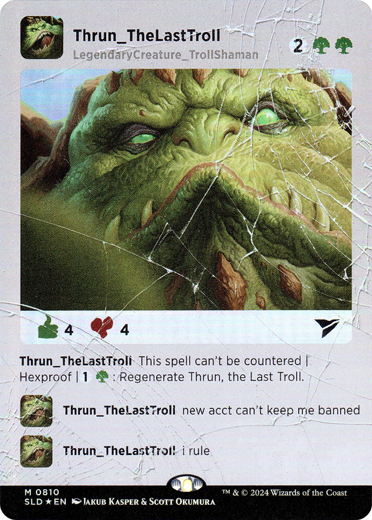 Thrun, le dernier troll (Rainbow Foil) [Secret Lair Drop Series] 