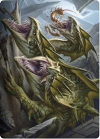Grakmaw, carte d'art Ravager Skyclave [Série d'art Zendikar Rising] 