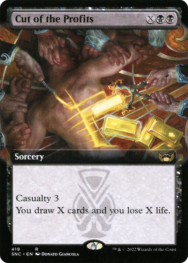 Cut of the Profits (SNC-419) - Streets of New Capenna: (Extended Art)