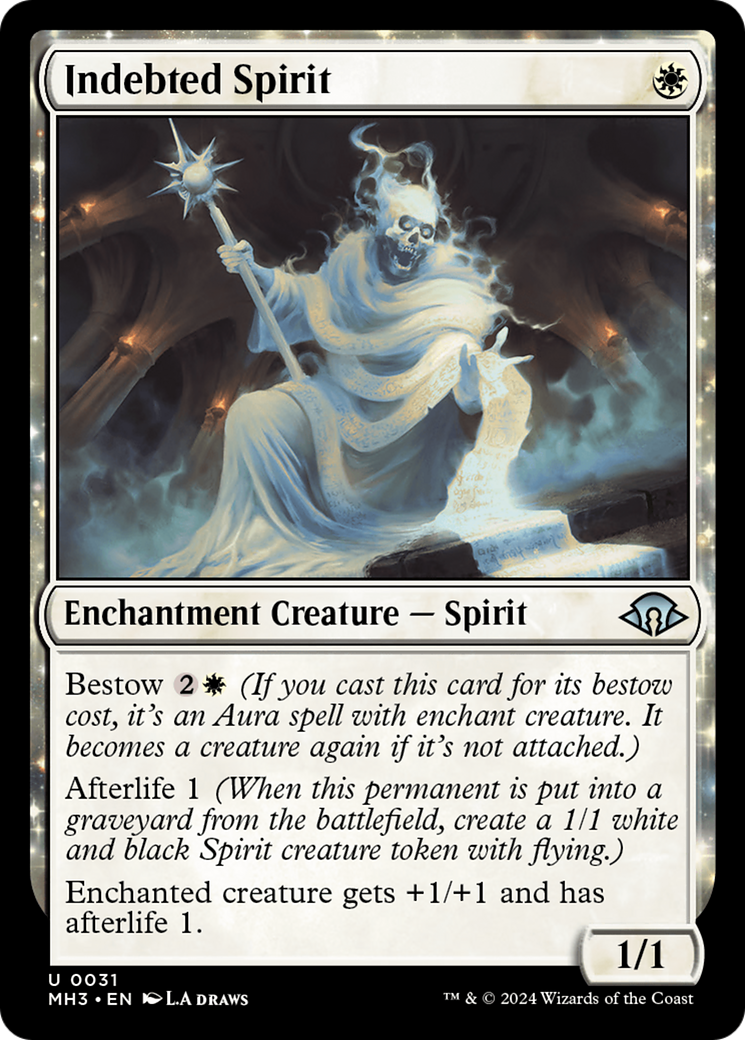 Indebted Spirit (MH3-031) - Modern Horizons 3: (enchantment)