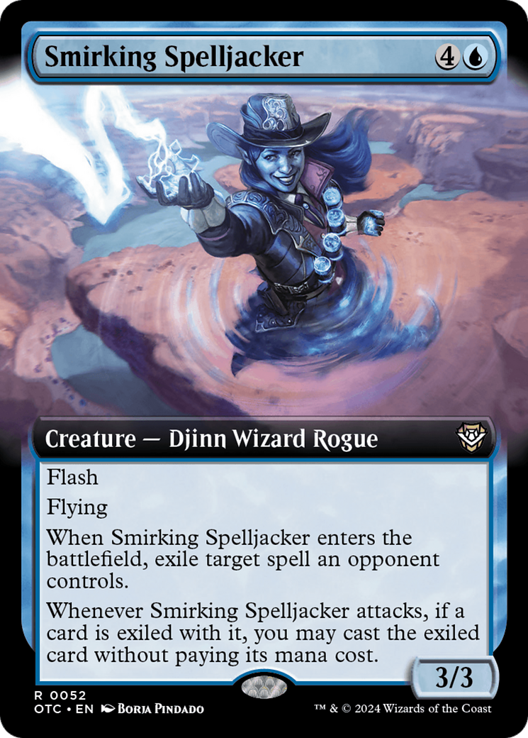 Spelljacker souriant (art étendu) [Commandant des hors-la-loi de Thunder Junction] 